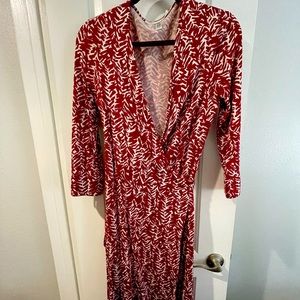 Diane von Furstenberg 3/4 sleeve wrap dress